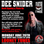 Dee Snider Book Signing and Photo Op